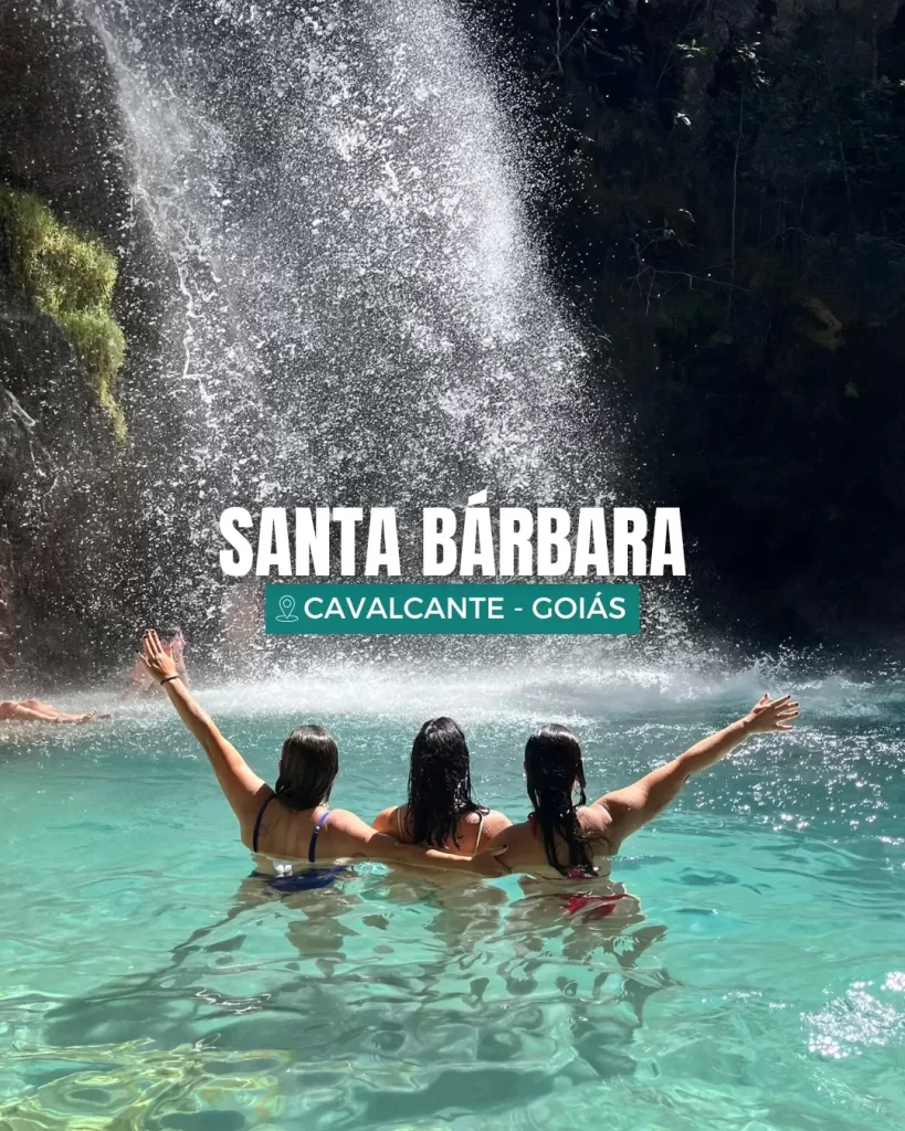 Cachoeira Santa Bárbara Chapada dos Veadeiros