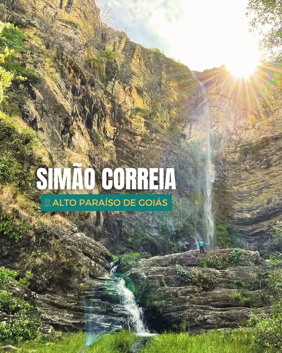 Cachoeira Simão Correia: Trilha na Chapada dos Veadeiros