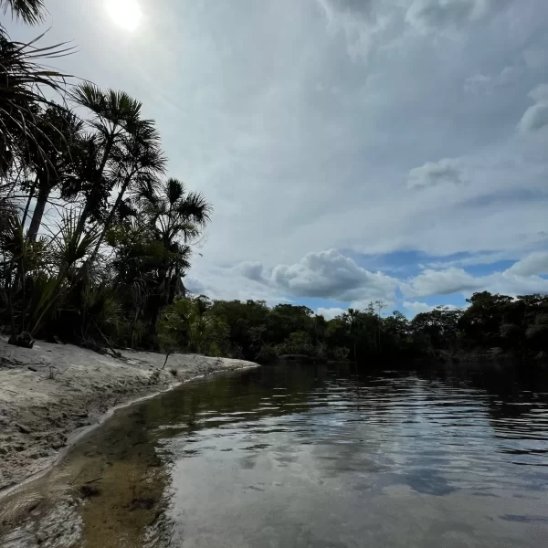 Banho nas águas cristalinas da Cachoeira São Bartolomeu Vale das Araras