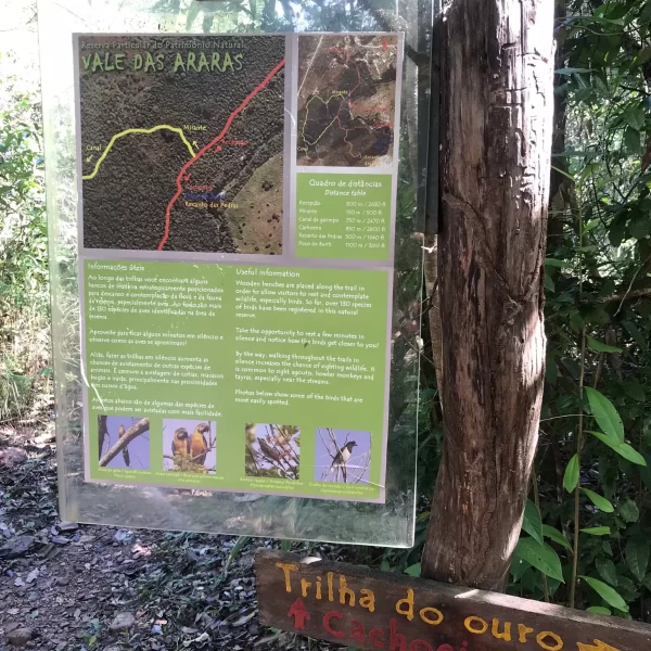Banho nas águas cristalinas da Cachoeira São Bartolomeu Vale das Araras
